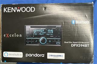 KENWOOD DPX594BT DOUBLE DIN STEREO BLUETOOTH ALEXA ECT. WITH HARNESS & BOX